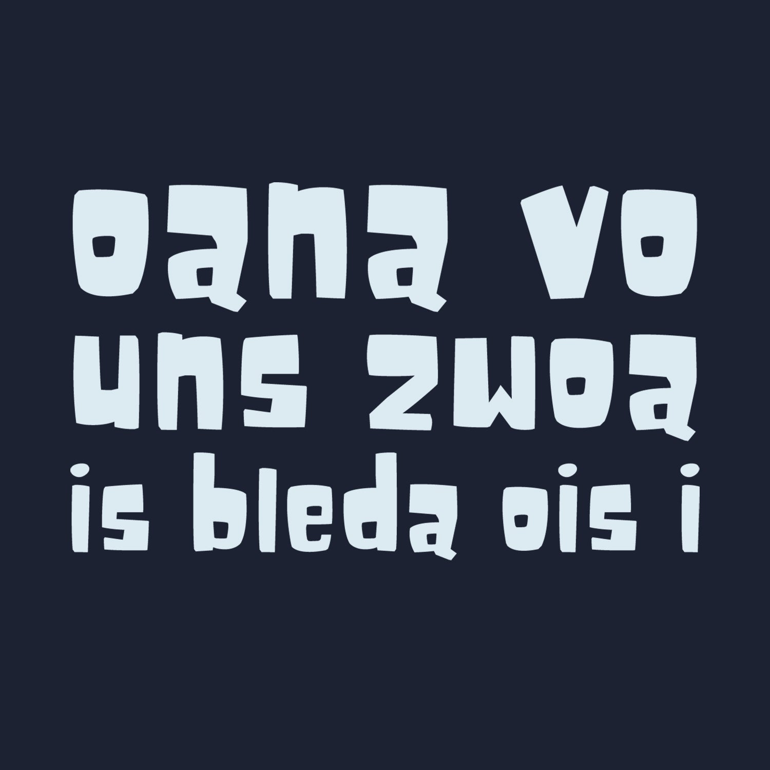 Hoodie Oana vo uns zwoa... mit weißem Schriftzug auf schwarzem Grund, lustiger Spruch, bayerisches Design.