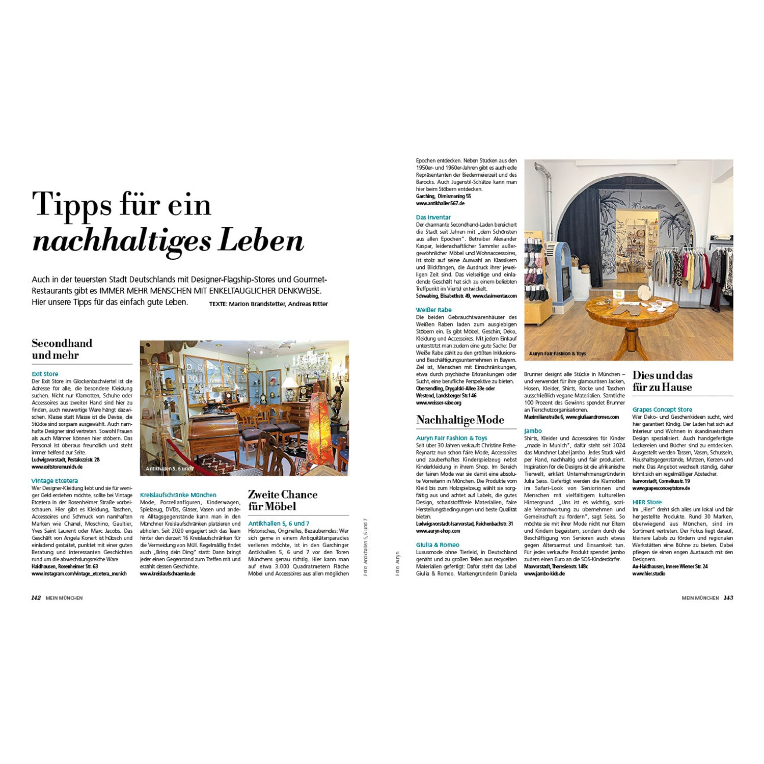 Produkthintergrund Magazin Mein München 2026 von Münchner Merkur. Tipps für nachhaltiges Leben in München.
