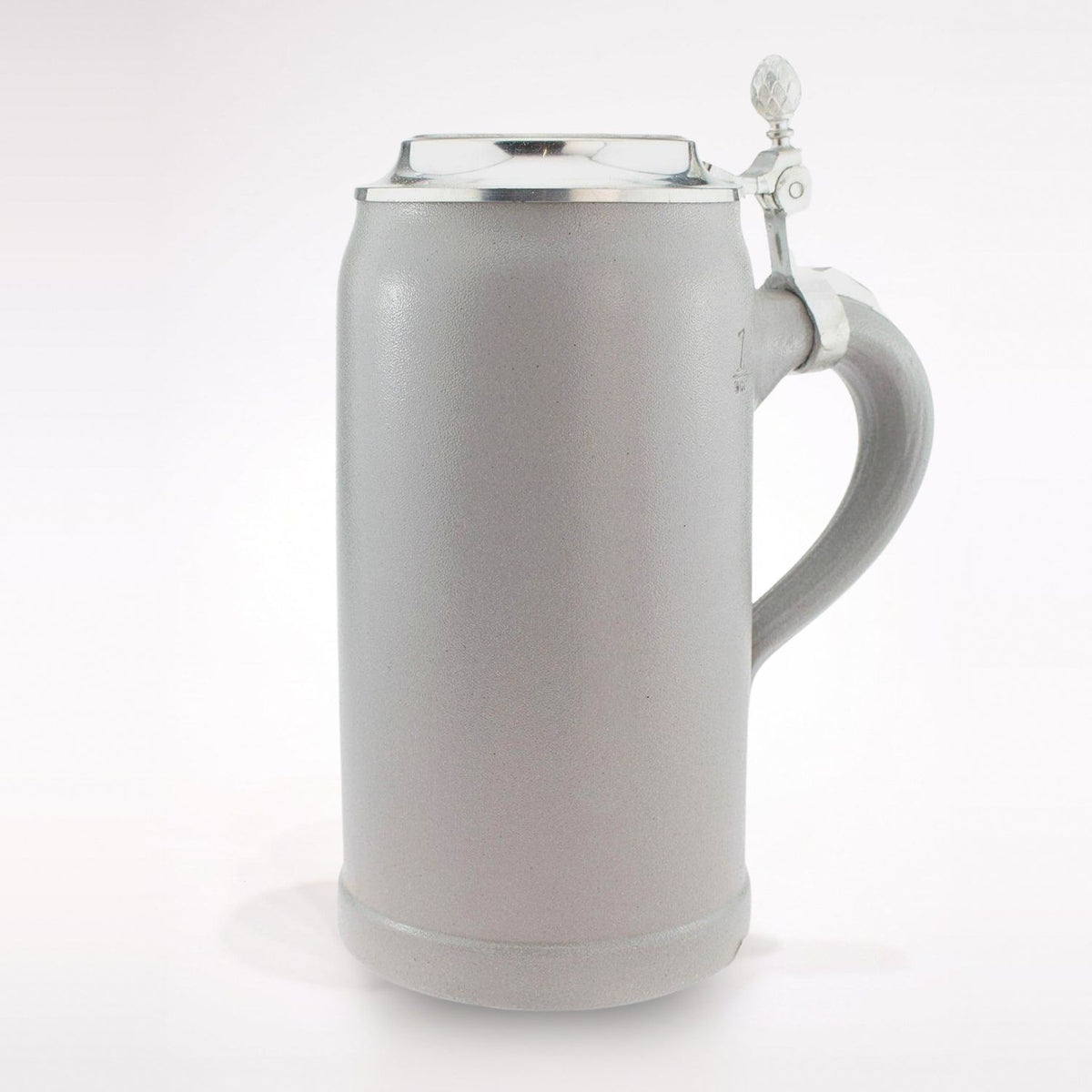 PREMIUM Steinkrug 1,0 l mit Zinndeckel & Prägung