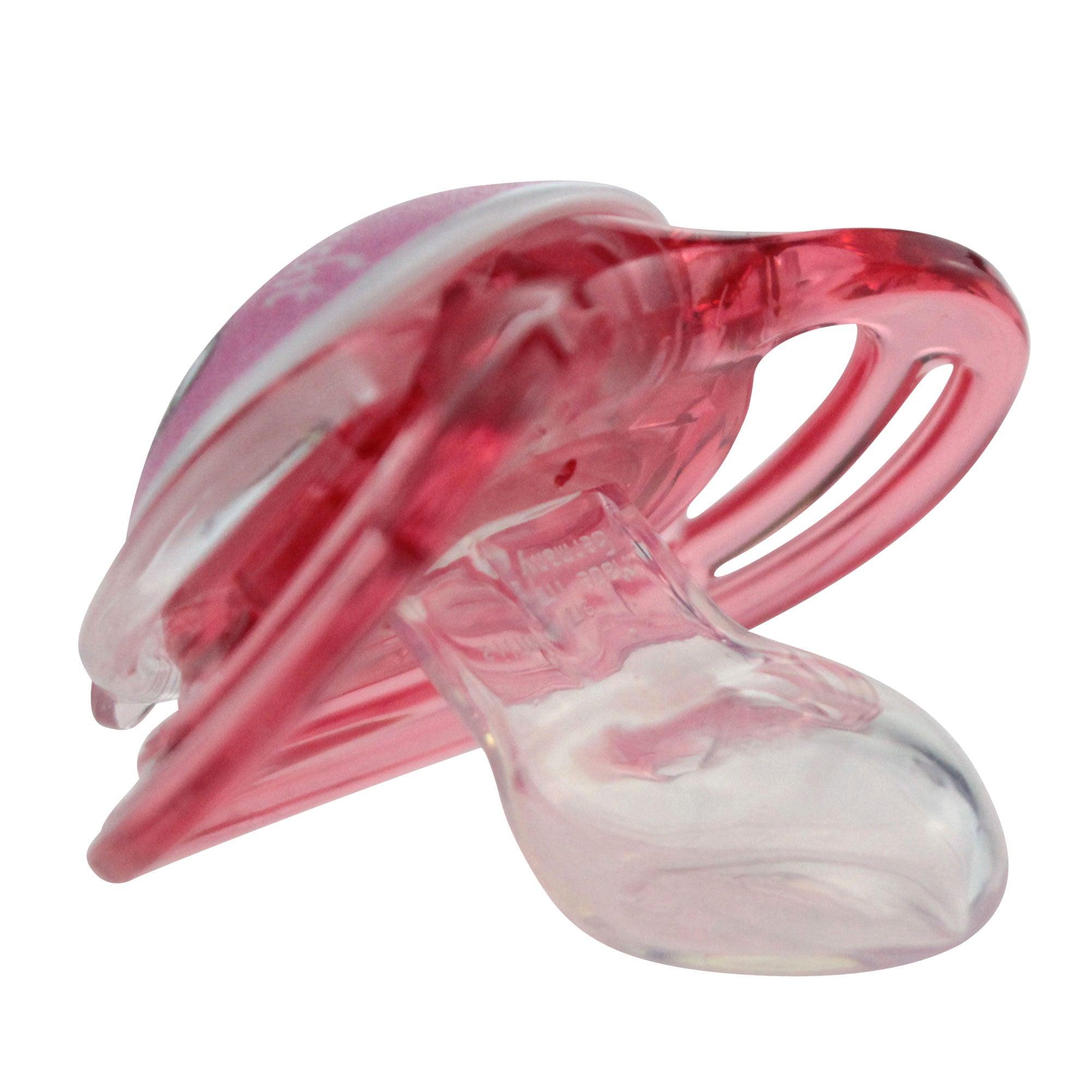 Pinker Schnuller Dizzl "Weißwurscht Zuzltrainingsmaschin" Madl aus BPA-freiem Silikon mit orthodontischer Form