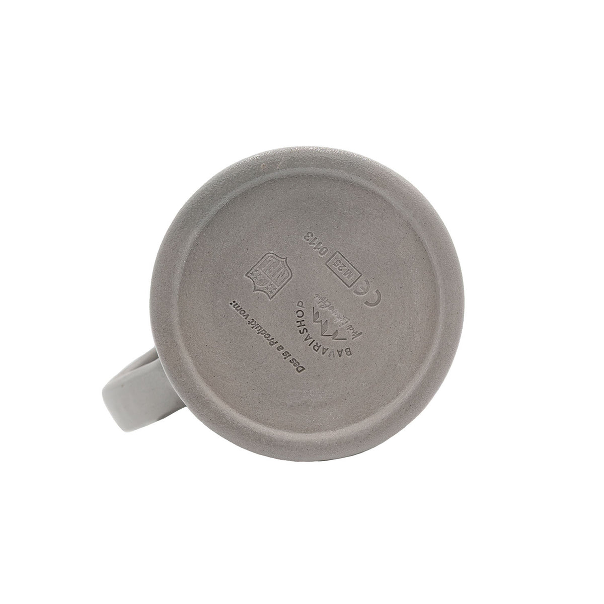 Unterseite des ®NFL PREMIUM Teamkrug Washington Commanders mit Herstellerstempeln und Logo.