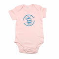 Baby Body "gmacht in Bayern" rosa + Wunschname