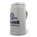 Steinkrug "Paulaner" salzglasiert mit Zinndeckel