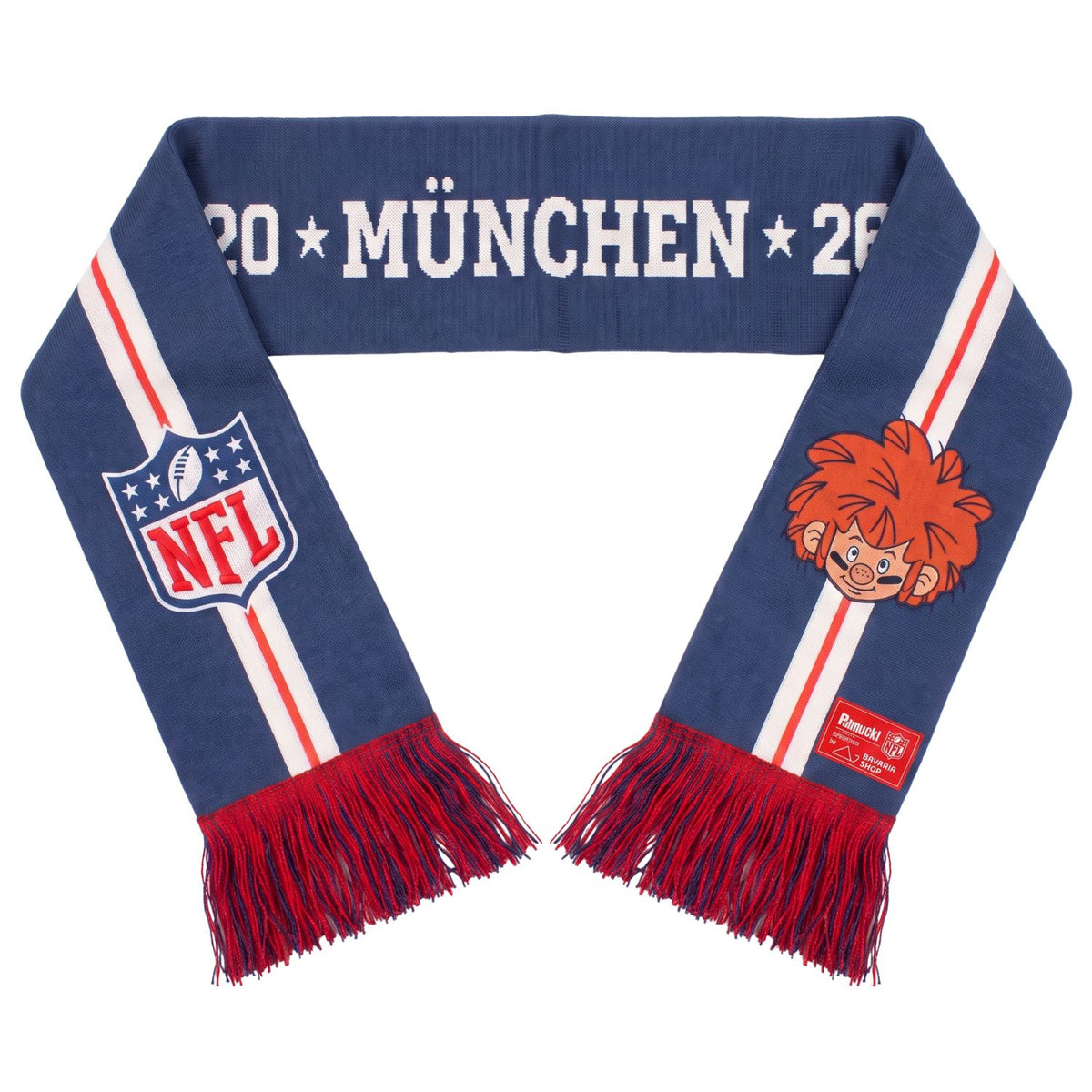 ®NFL x ®Pumuckl Fanschal "Football"